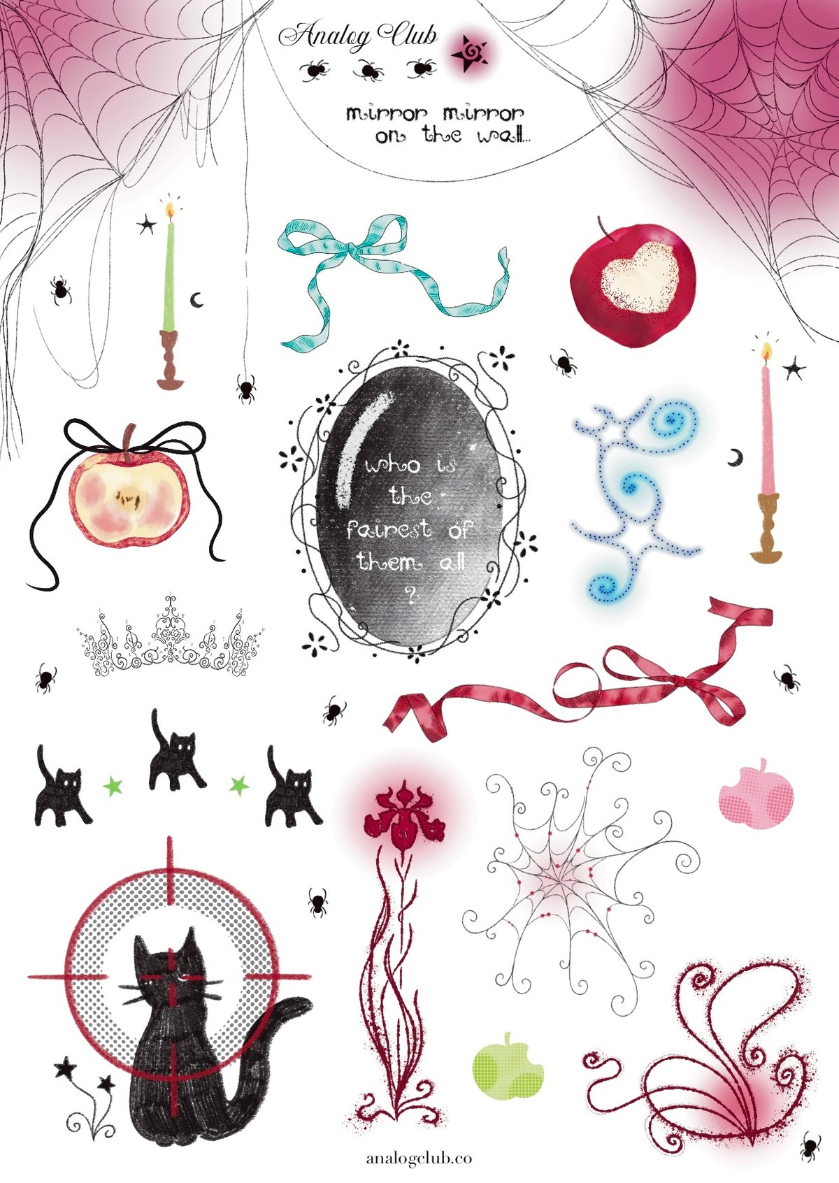 Mirror mirror on the wall Sticker Sheet