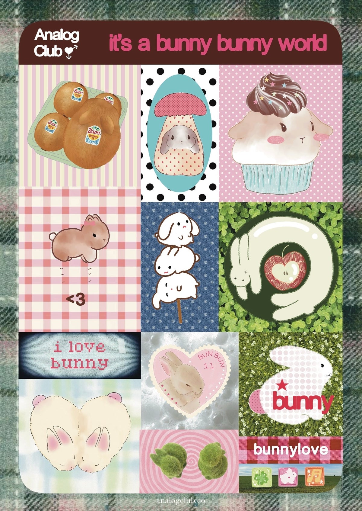 It’s a bunny bunny world Sticker Sheet