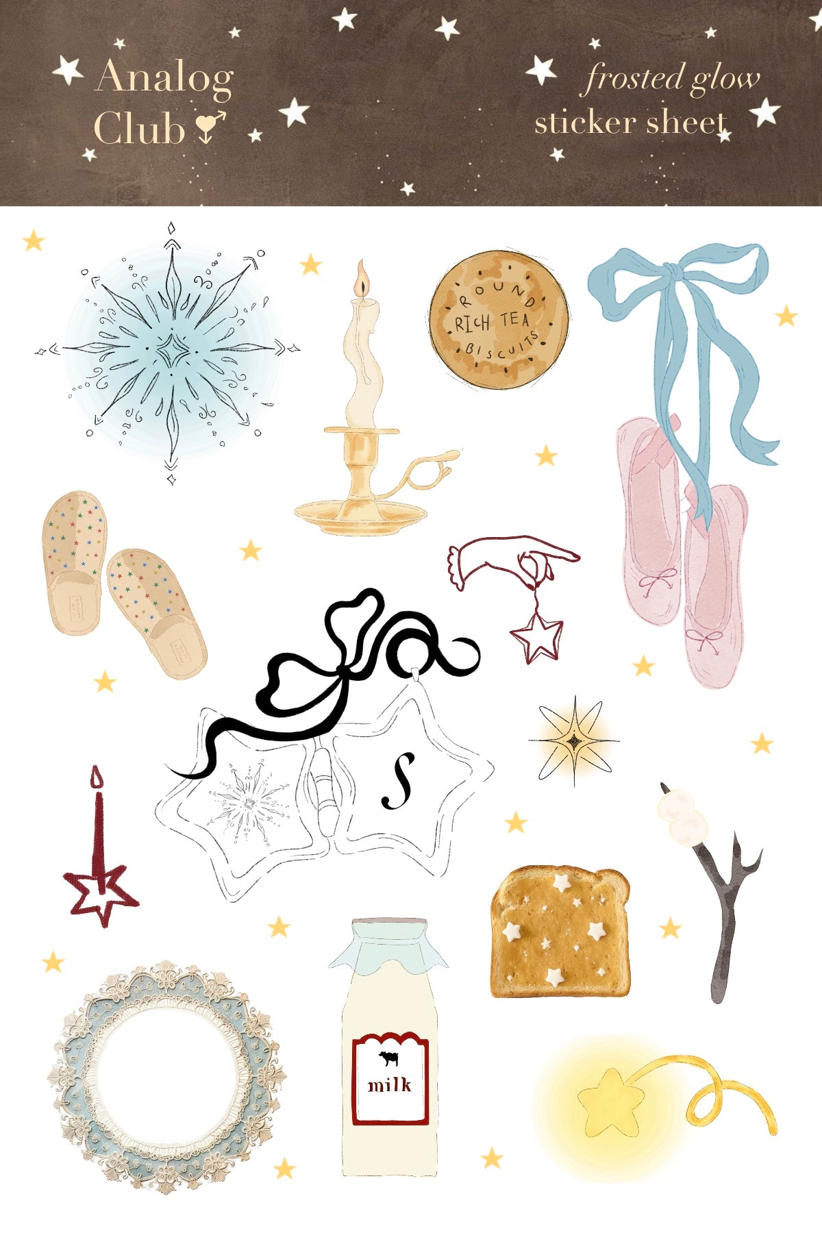Frosted Glow Sticker Sheet