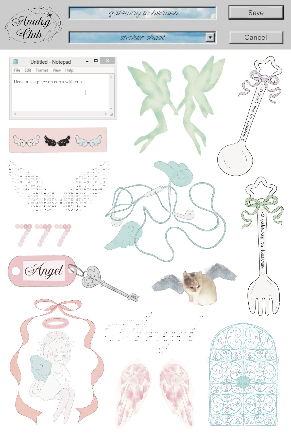 Gateway to Heaven Sticker Sheet