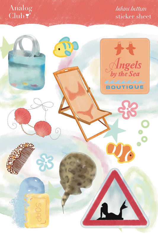 Bikini Bottom Sticker Sheet